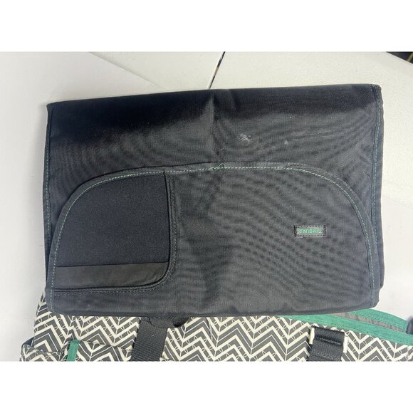Timbuk2 patterned travel tote bag Diaper Bag Chevron Green Black - Picture 10 of 10